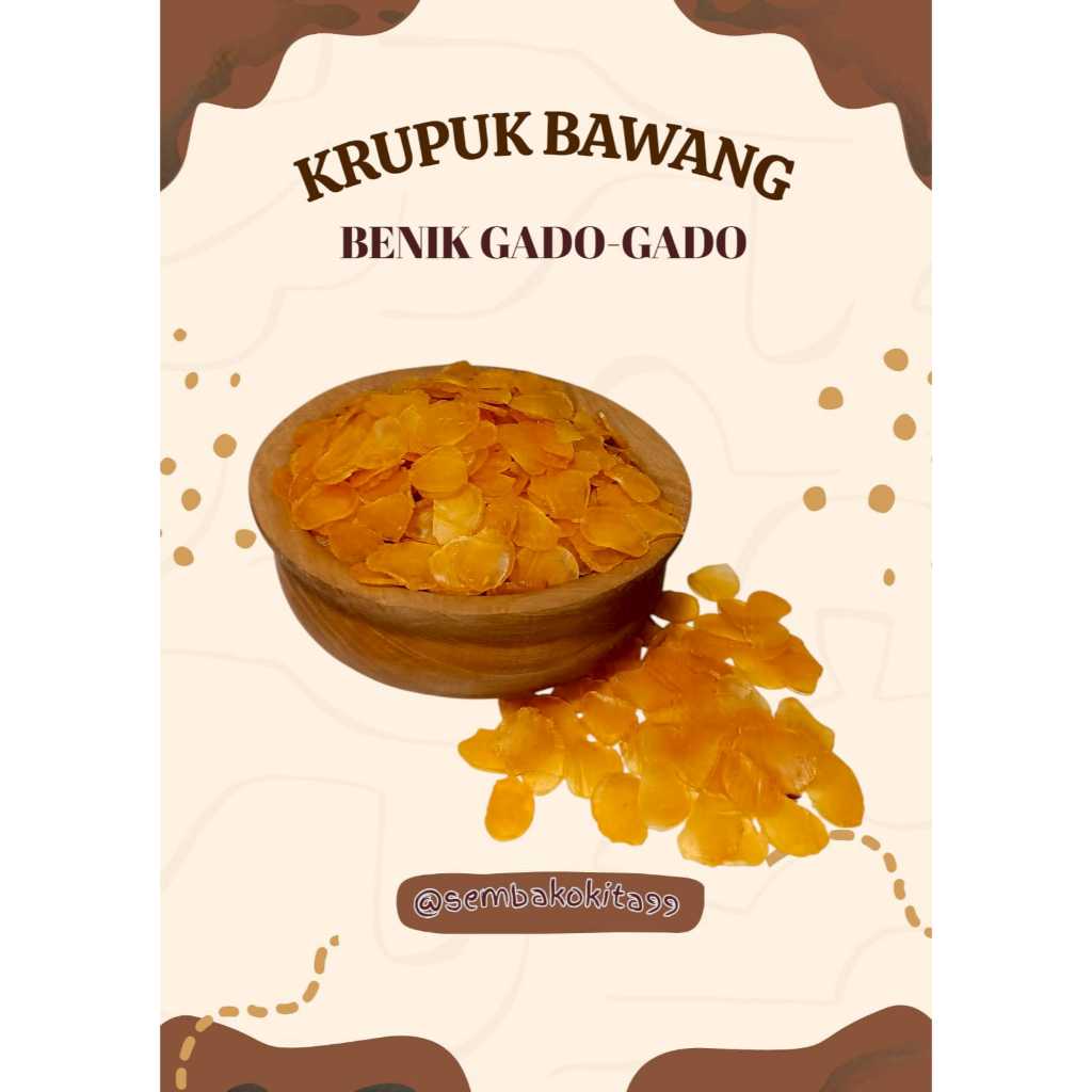 

Kerupuk Mentah Kerupuk Bawang Benik Gado-gado Oren 250g, 500g, 1Kg
