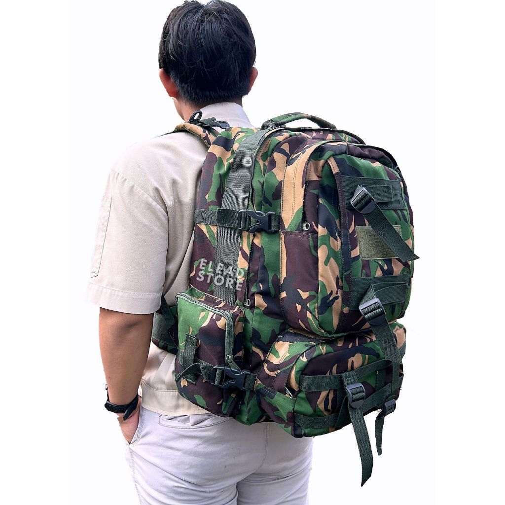 DLTA Combat - Tas Ransel Tactical Army Original Besar Jatah TNI Loreng