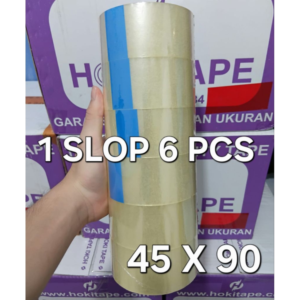 

Lakban Coklat Bening 2 inch 90 y 6 pcs (1 slop) 45 x 90