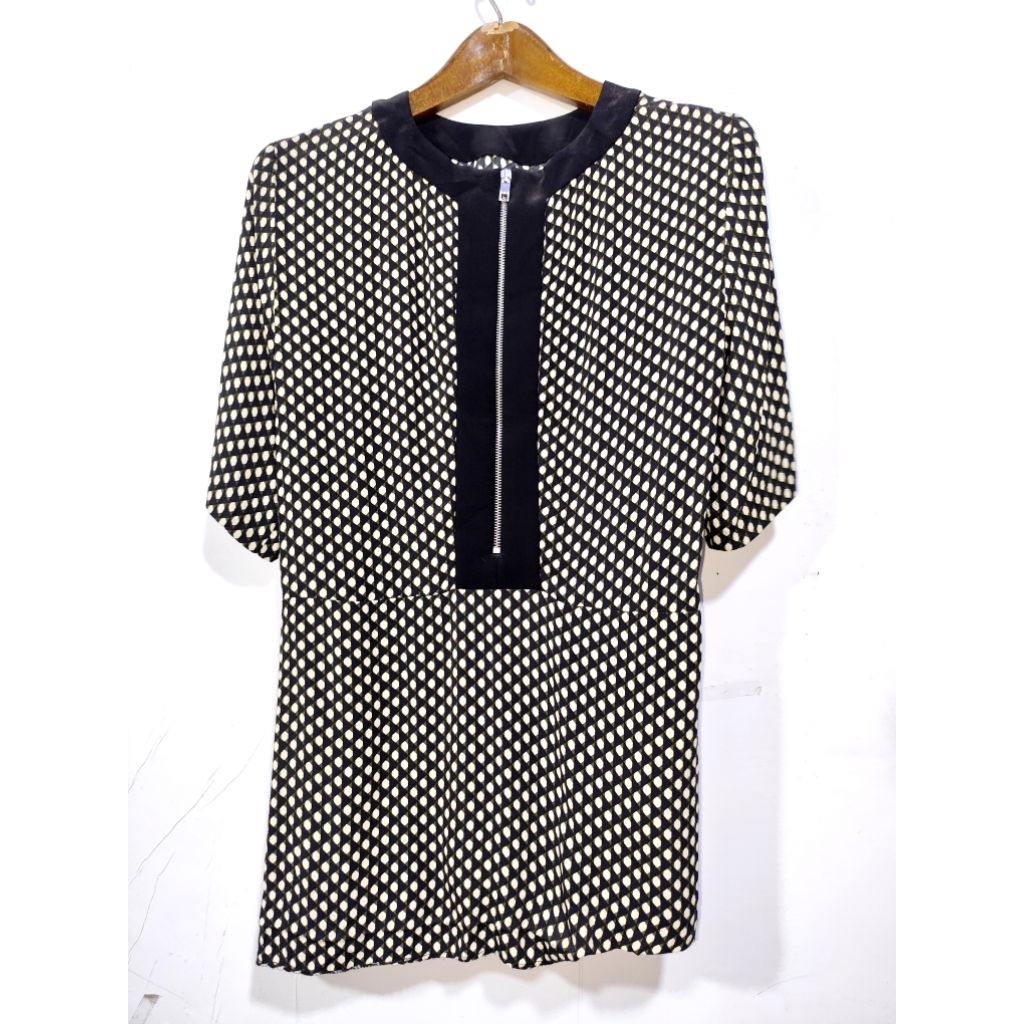 Zara woman - atasan blouse sifon wanita lengan pendek