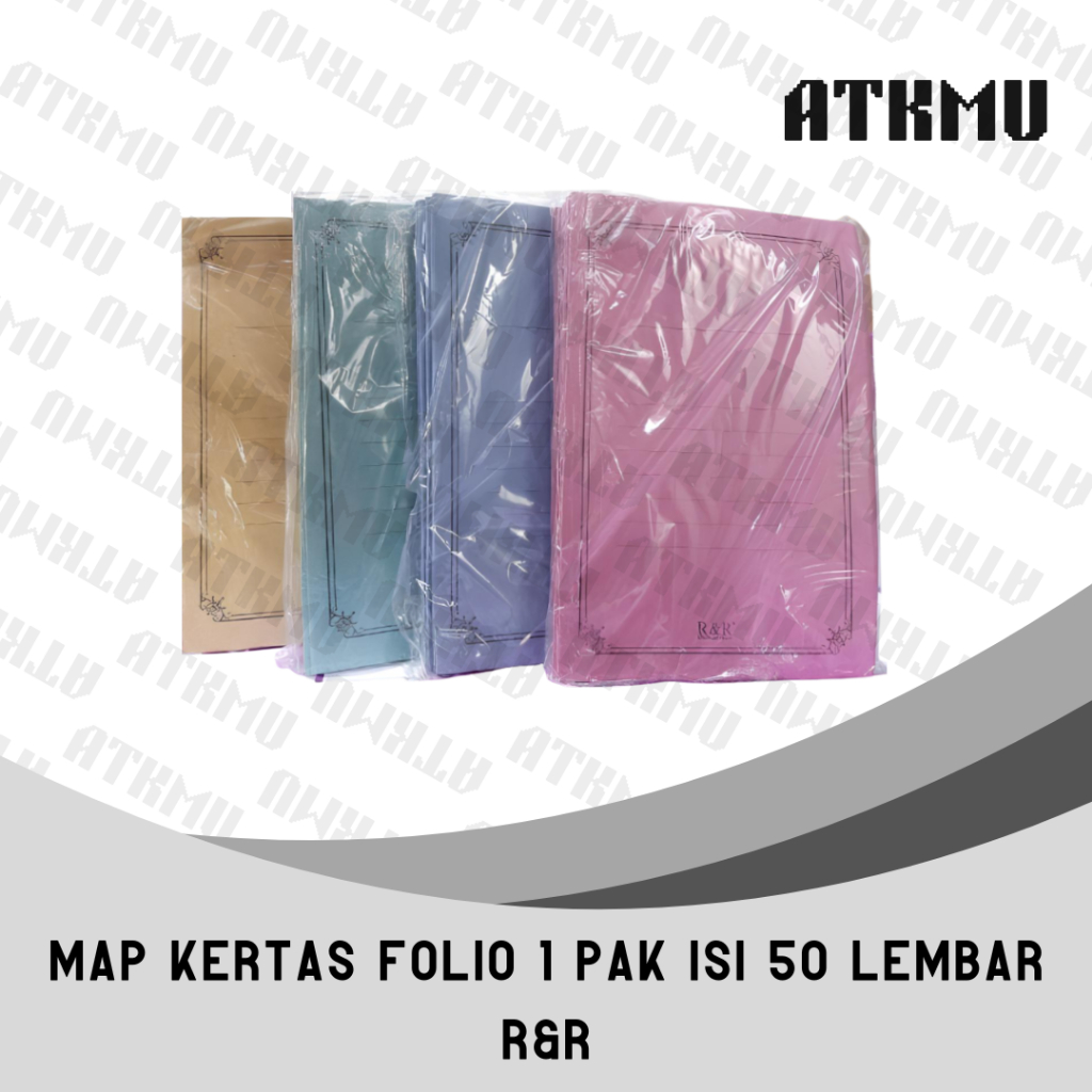 

Map Kertas R&R / Stopmap Kertas Ukuran Folio 1 Pak isi 50 Lembar