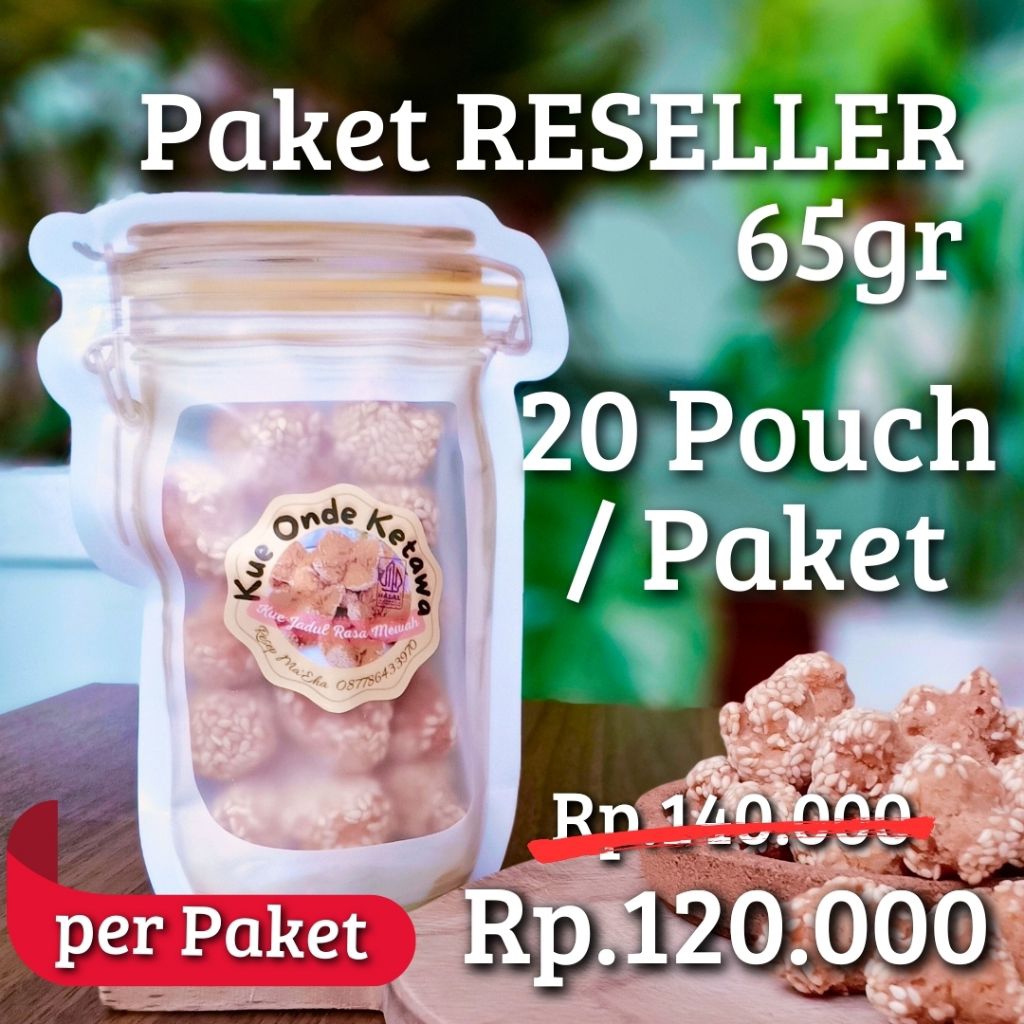 Onde Ketawa mini Premium - 65gr Paket Reseller - Pouch Toples