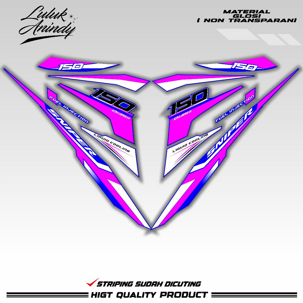 STRIPING MX KING motif sniper custom / striping mx king malaysia / y15zr / exciter 150 / mx king 150