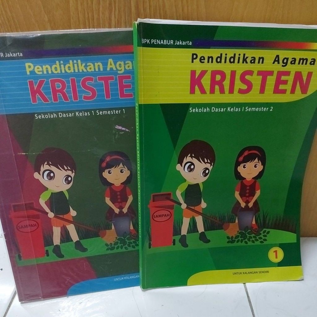 1 Set Buku Pendidikan Agama Kristen SD Kelas 1 BPK Penabur