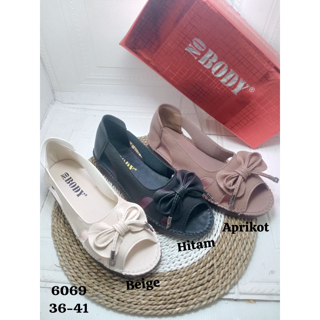 SEPATU FLAT IMPORT WANITA NOBODY 6069