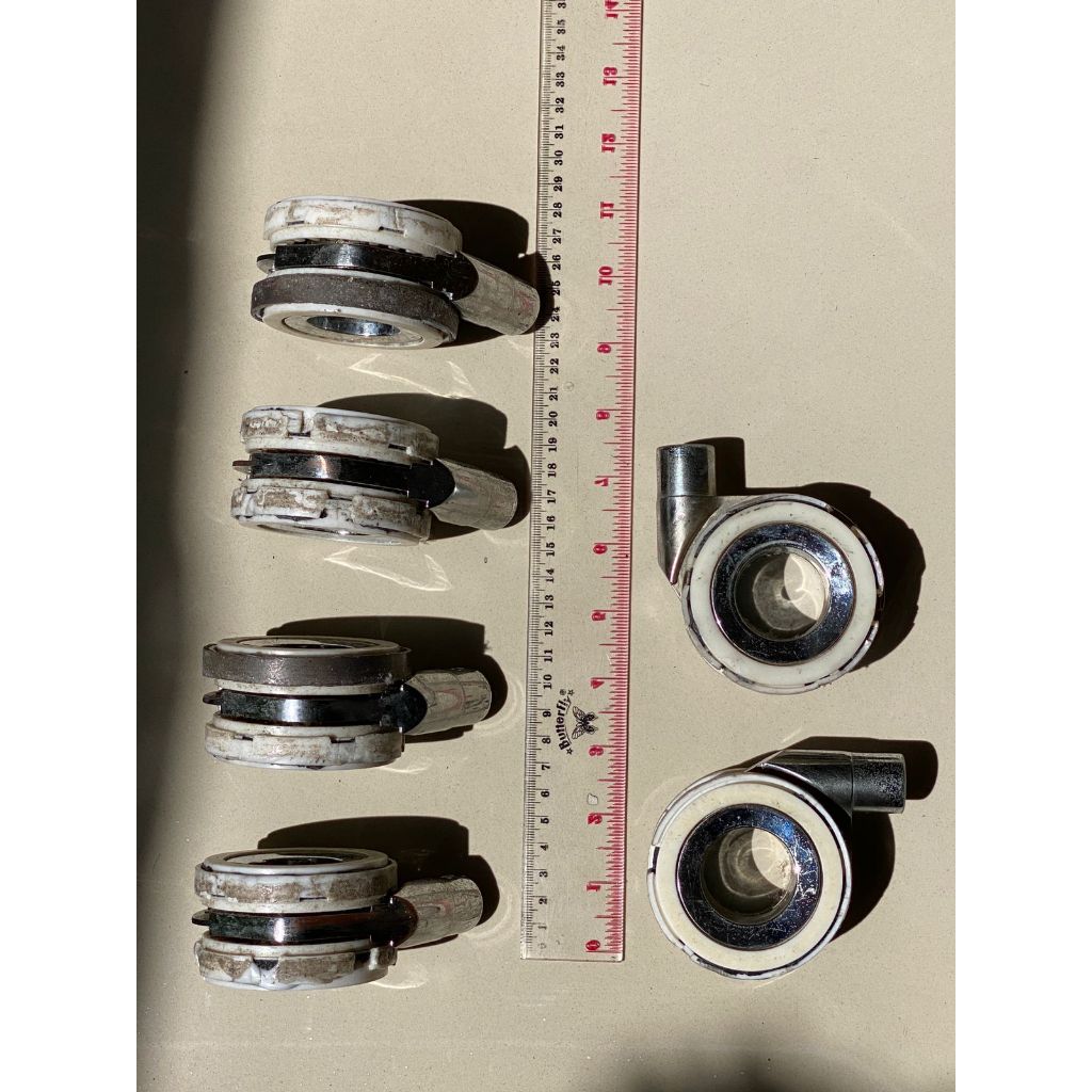 Castor wheel besi / plastik 3 inch bekas roda kursi