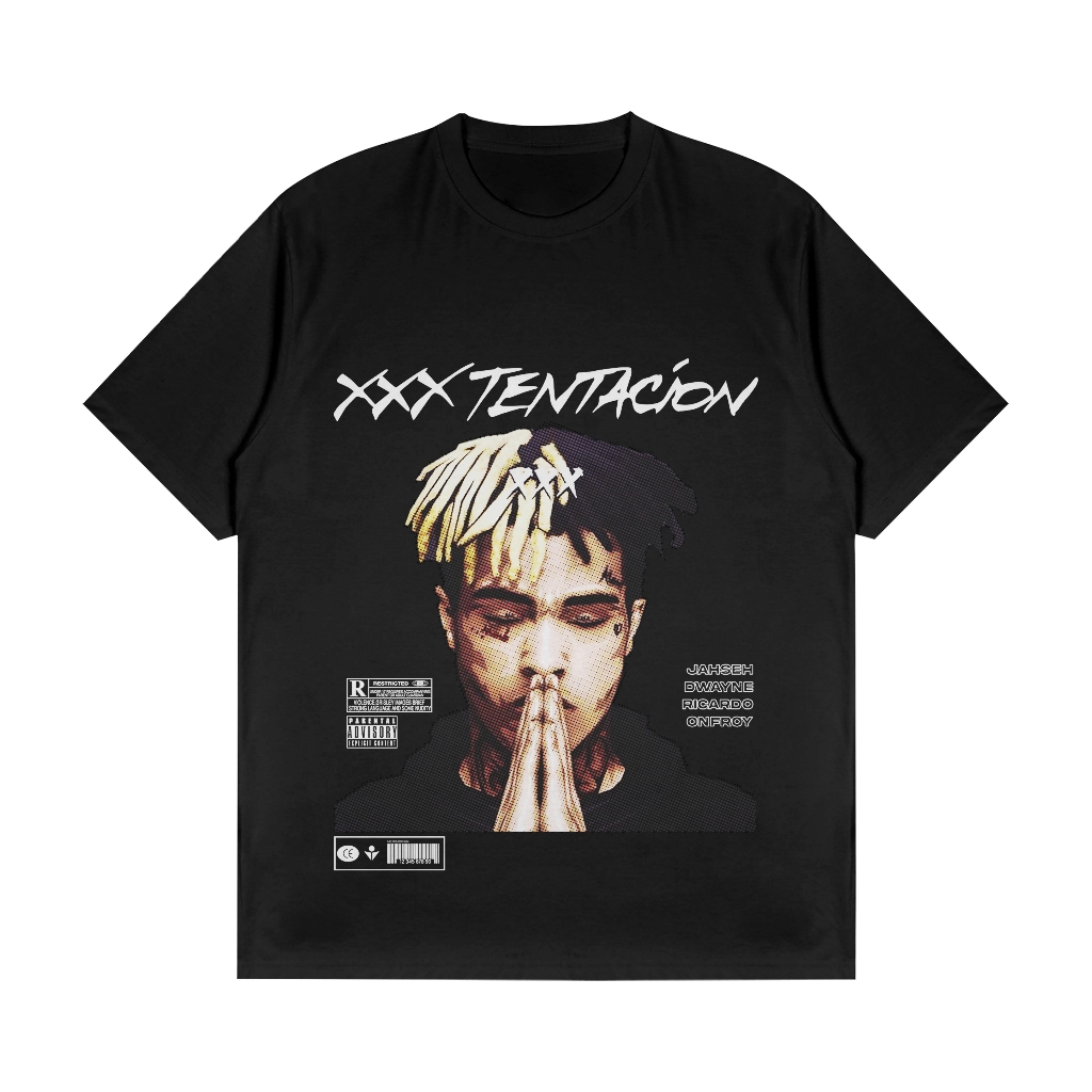 HEXHAVEN | Streetwear T-Shirt/Kaos/Baju XXXTENTACION Black/Hitam