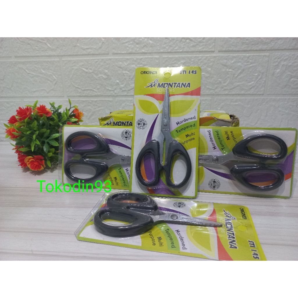

Tokodin93 | gunting montana STI 145 | anti karat | stainles stel | nyaman dipegang