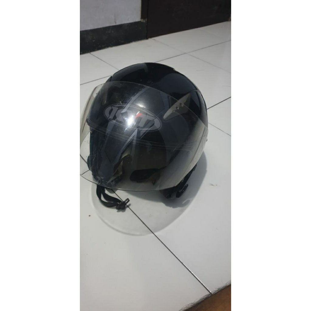 Bekas helm KYT Galaxy Flat R bahan, bonus Helm sni