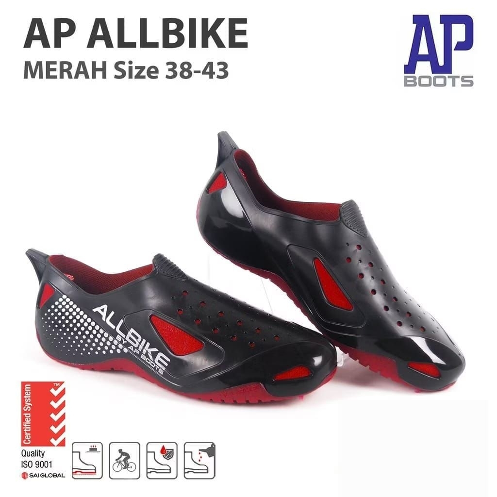 SEPATU AP BOOTS ALLBIKE MERAH