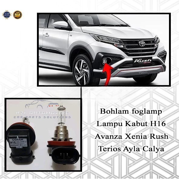 Bohlam foglamp Lampu Kabut H16 Avanza Xenia Rush Terios Ayla Calya