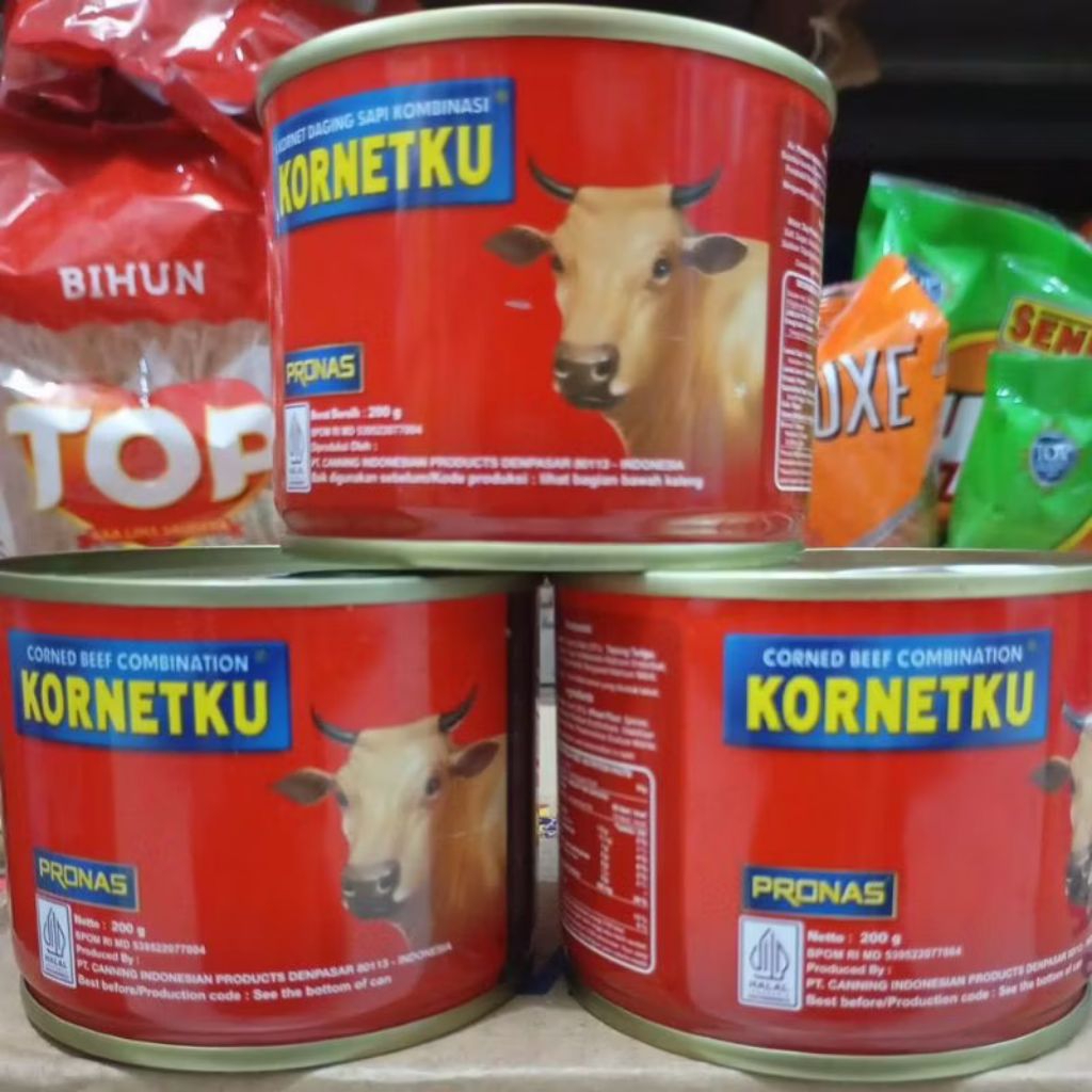 

KORNETKU CORNED BEEF COMBINATION 200gr ( KALENG)