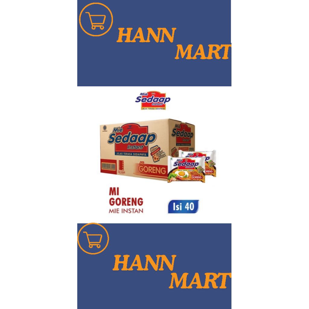 

mie sedaap goreng 1 dus isi 40 pcs langsung kirim