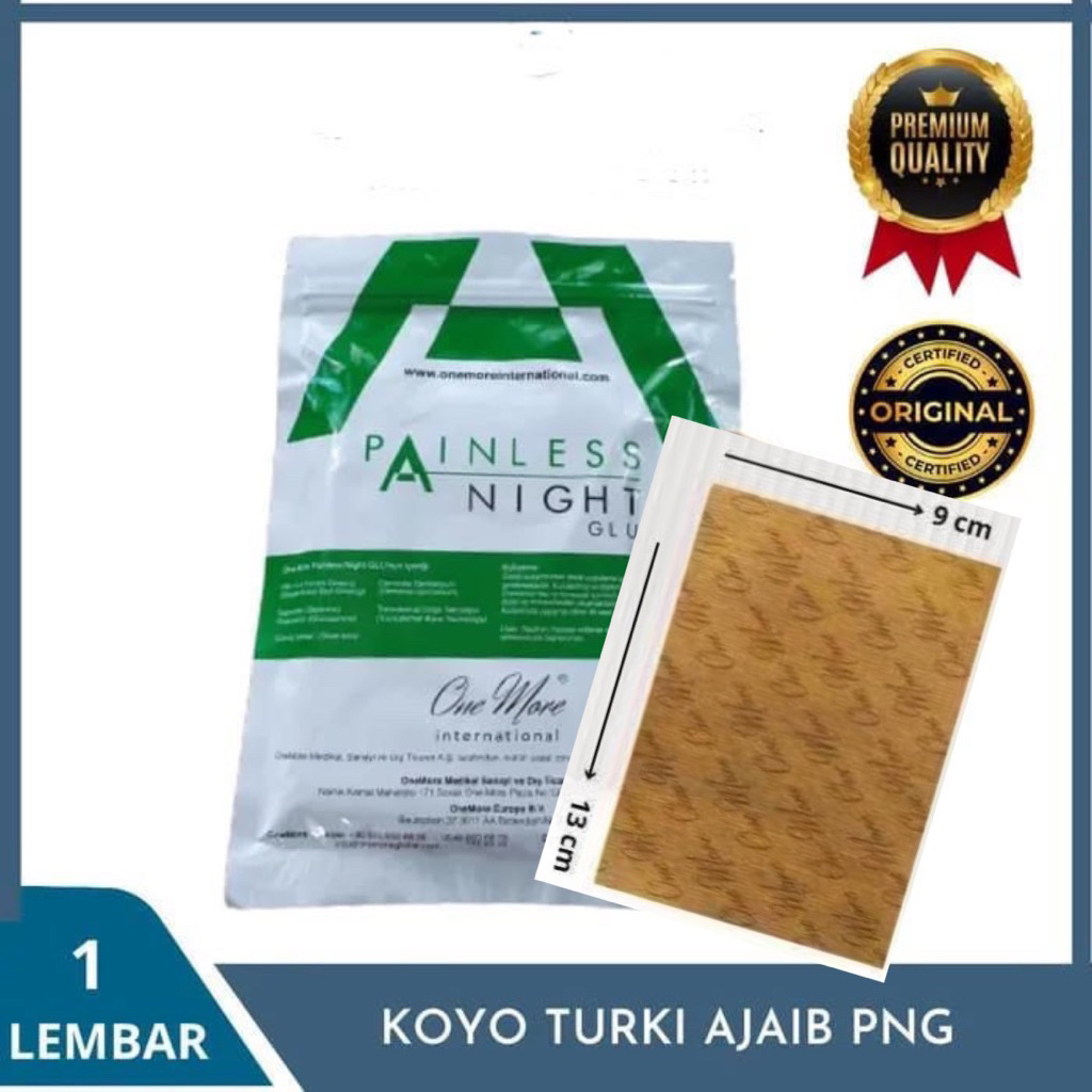 PAINLESS PNG 1 lembar Transdermal patch koyo