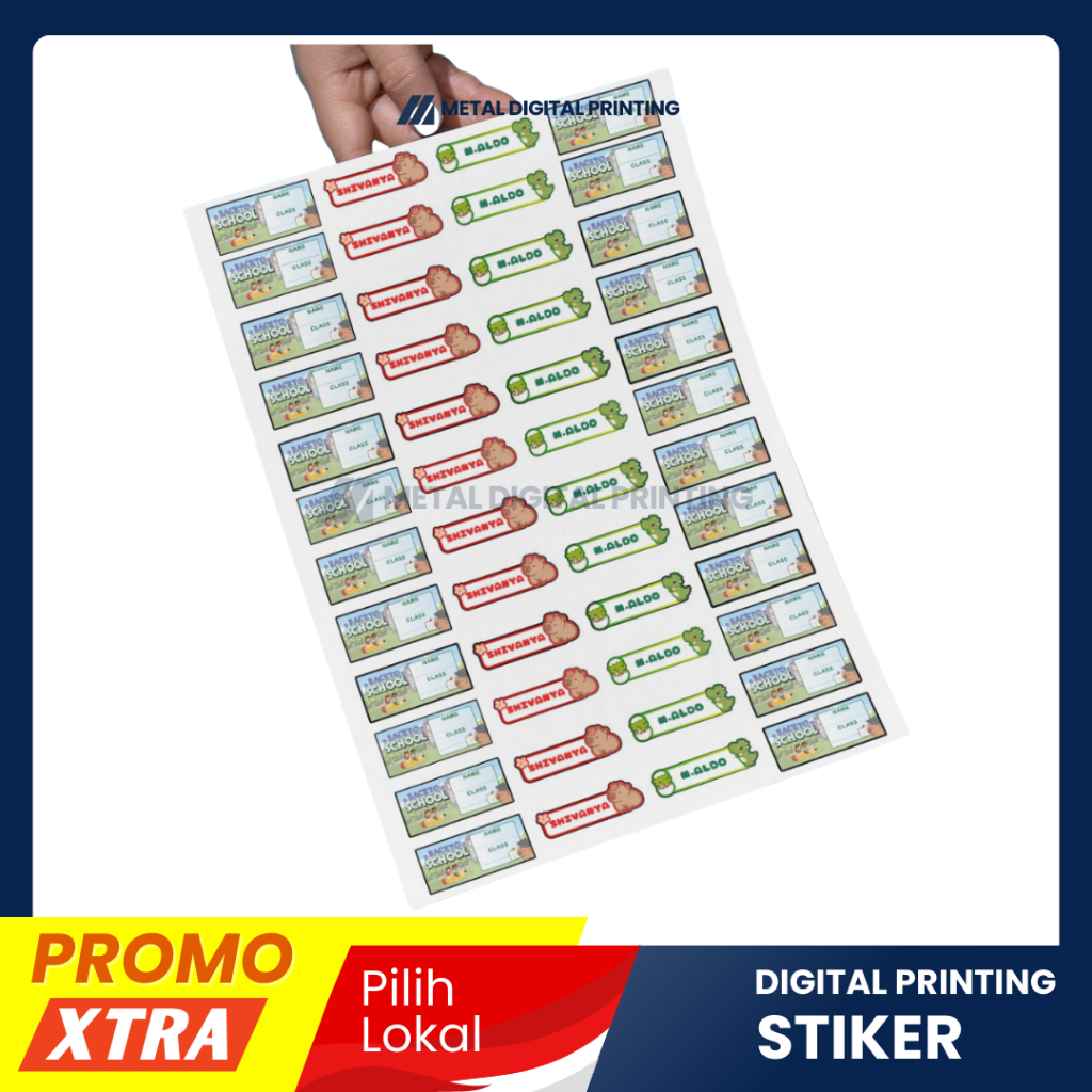 

STICKER BONTAX/ STIKER LABEL NAMA ANAK CUSTOM NAMA KARAKTER/NAMA BUKU SEKOLAH/KOTAK BEKAL