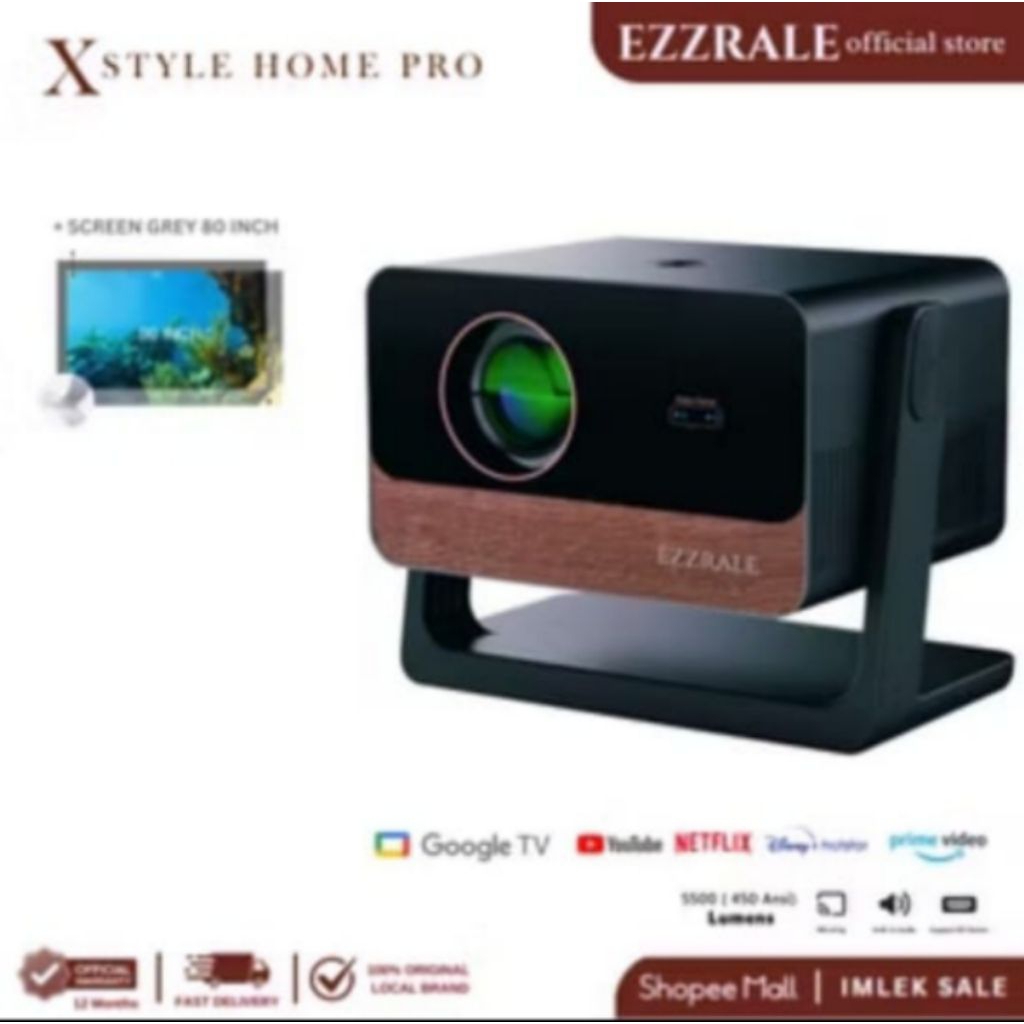 Proyektor Ezzrale X Style home pro 5500 lumens