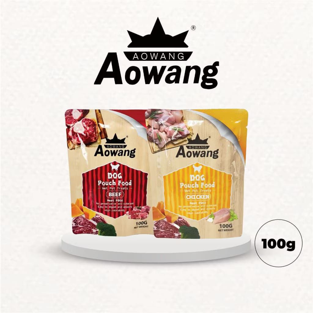 Aowang Dog Pouch Food/Dog wet food/Dog treats 100 gram