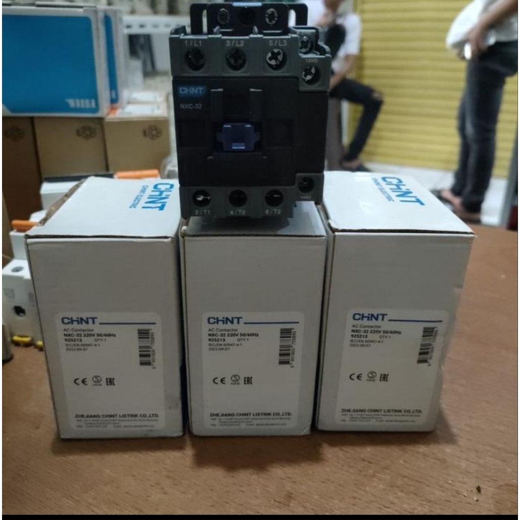 KONTAKTOR/CONTACTOR CHINT NXC-32 220V 50A/NXC-32 CHINT ORIGINAL