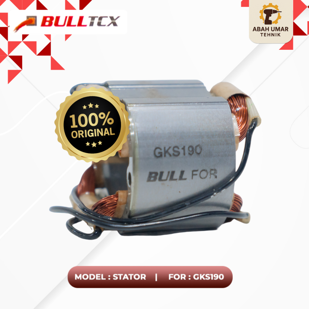 Stator BULL GKS190 Original – Dinamo Stator Mesin Circular Saw BOSCH GKS 190