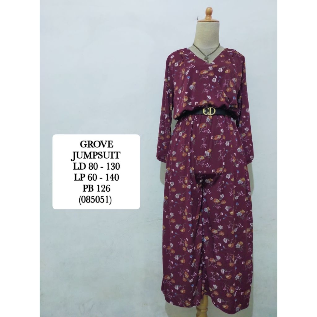 Jumpsuit Kulot Motif Bunga2