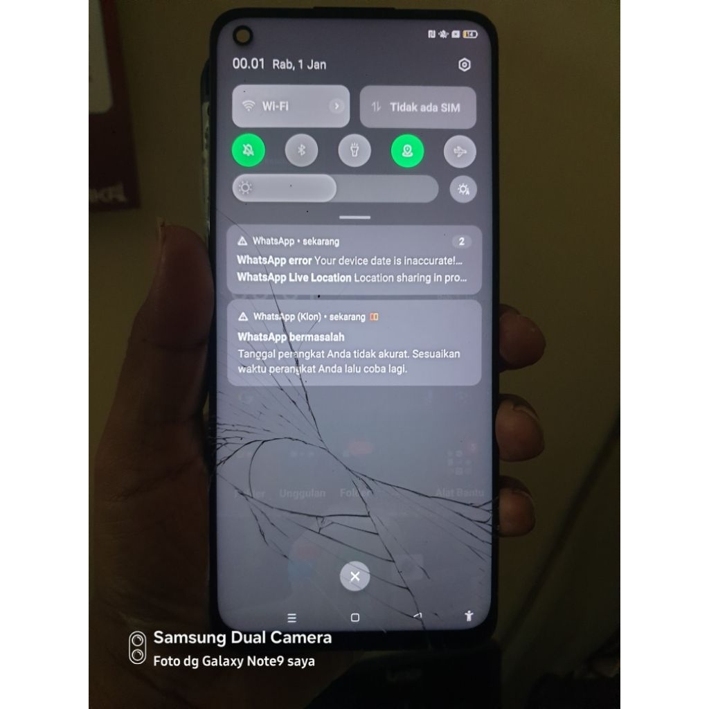 lcd oppo a96 / realme 8i copotan
