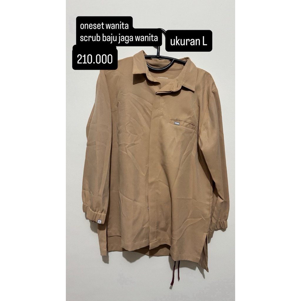 Preloved scrub medis baju jaga medis ukuran L by SCRB