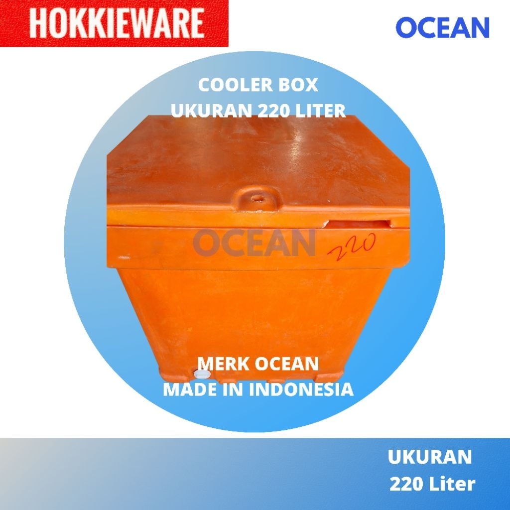 Cooler Box OCEAN 220 L / Tempat Es / Fiber Ocean