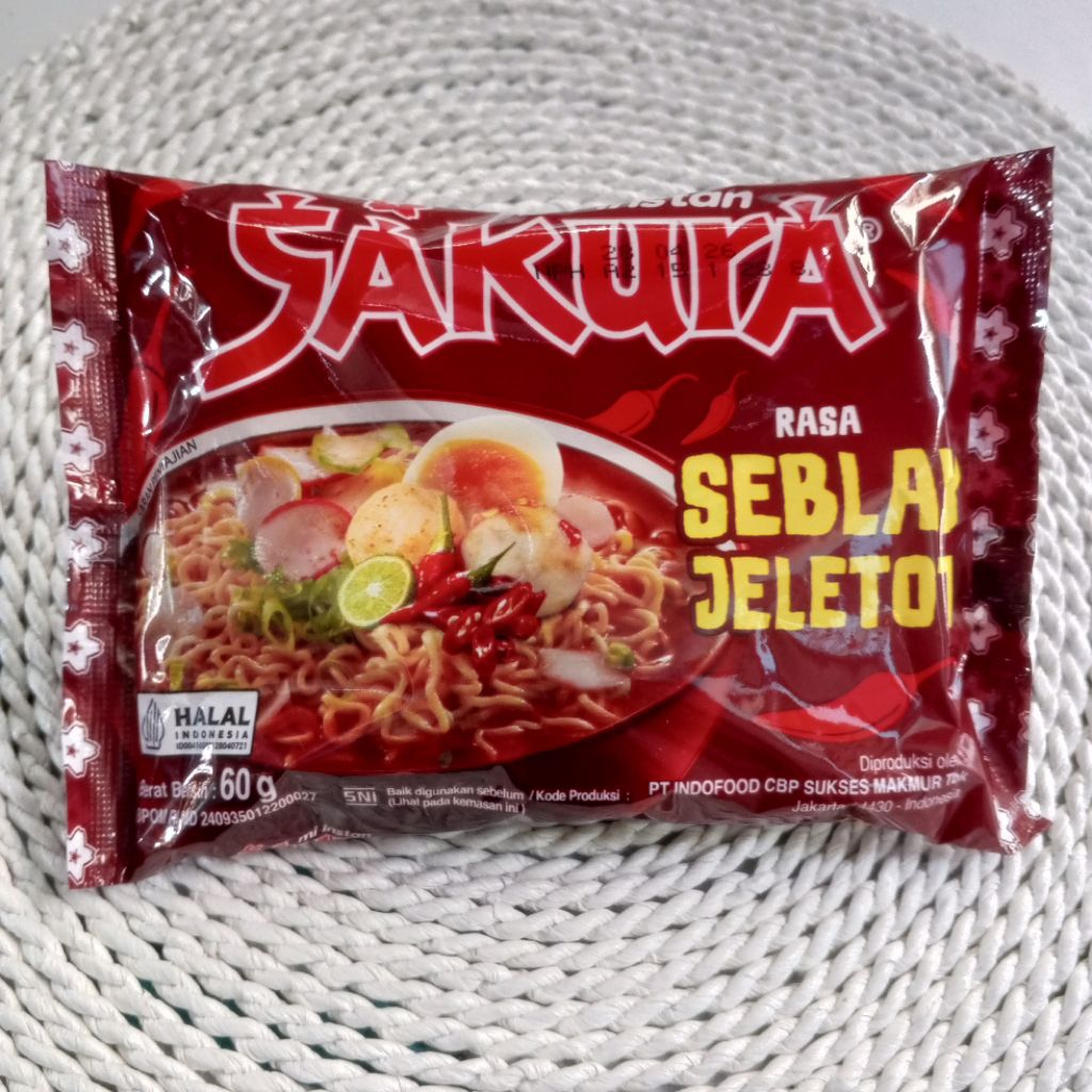 Mie Sakura Rasa Seblak Jeletot @60gr - Mi Sakura Kuah Rasa Seblak Jeletot