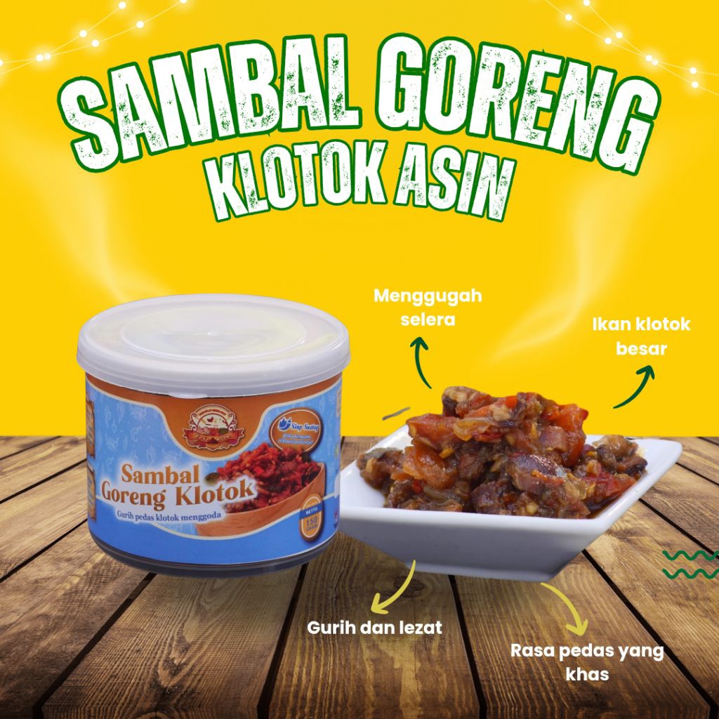 

Sambal Goreng Ikan Asin Klotok 150gr