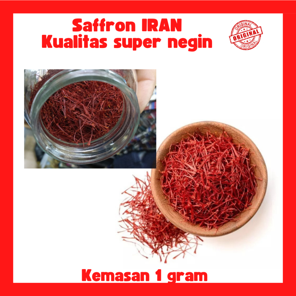 

Saffron IRAN super negin kemasan 1 gram