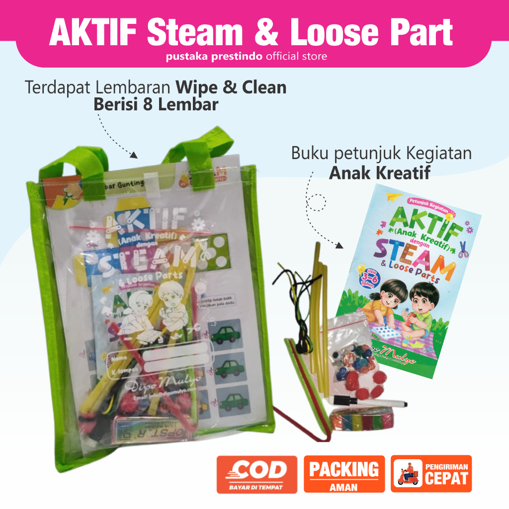 

Paket Steam & Loose Part dengan Wipe & Clean ( Spidol )