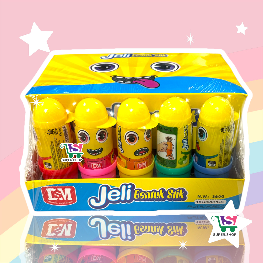 

Jeli Bentuk Stik Topi Pak (isi 20 pcs)