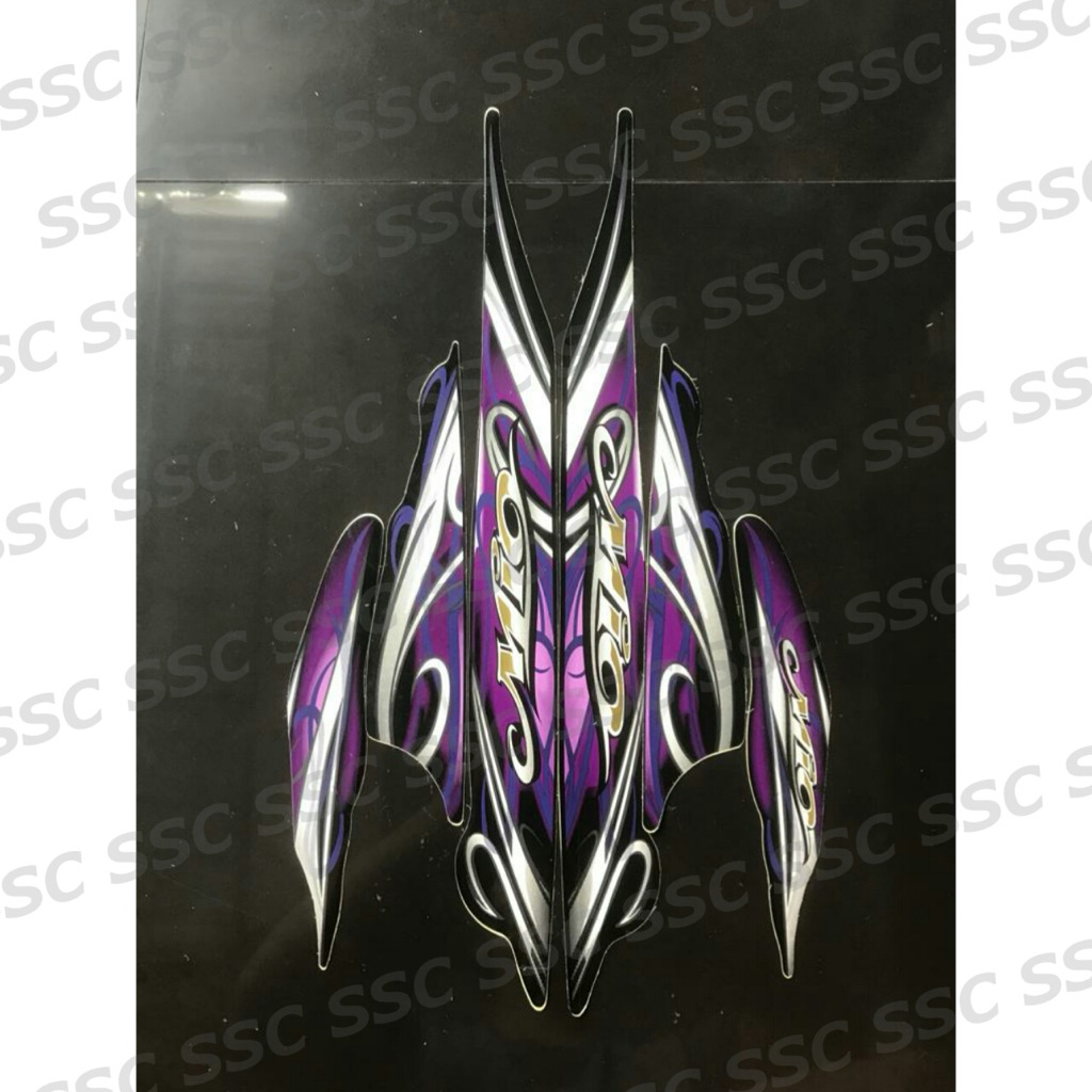 STRIPING STIKER MIO SMILE 2010 HITAM