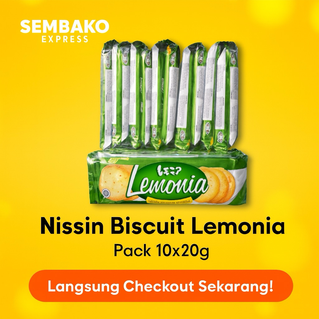 

Nissin Biscuit Lemonia Pack 10 x 20g