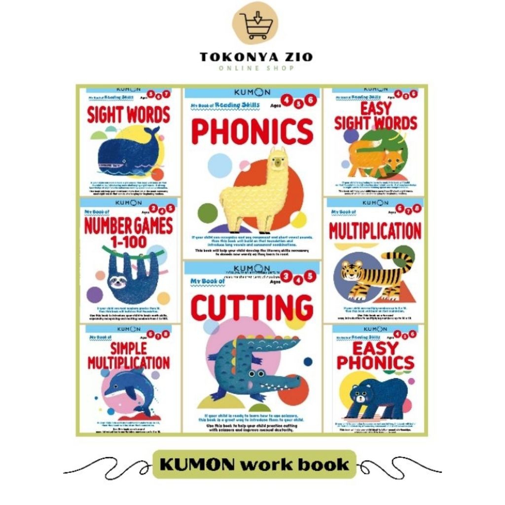 KUMON Workbook Series Buku Kumon untuk Anak-anak