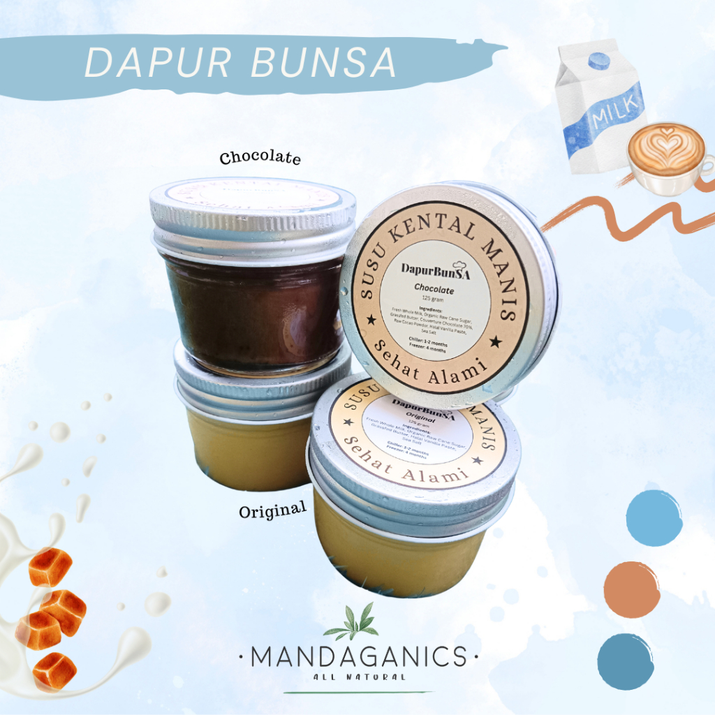 

SUSU KENTAL MANIS ALAMI TANPA PENGAWET RASA ORIGINAL DAN CHOCOLATE | SKM by DAPUR BUNSA MANDAGANICS