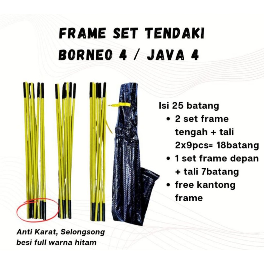FRAME TENDA CAMPING SET