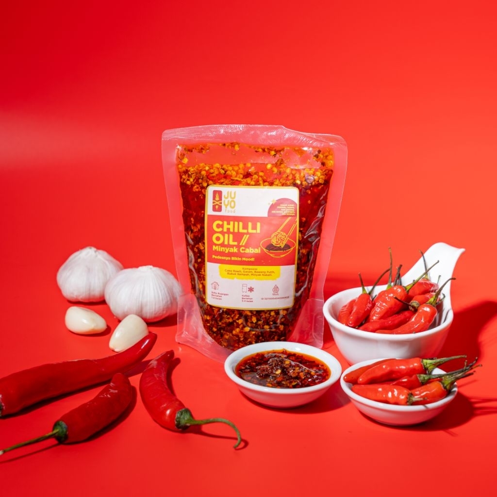 HALAL MUI CHILI OIL 250 GR MINYAK CABAI DIMSUM MIE AYAM BASRENG BASO ACI RAMEN LAMIEN. ENAK GURIH DA