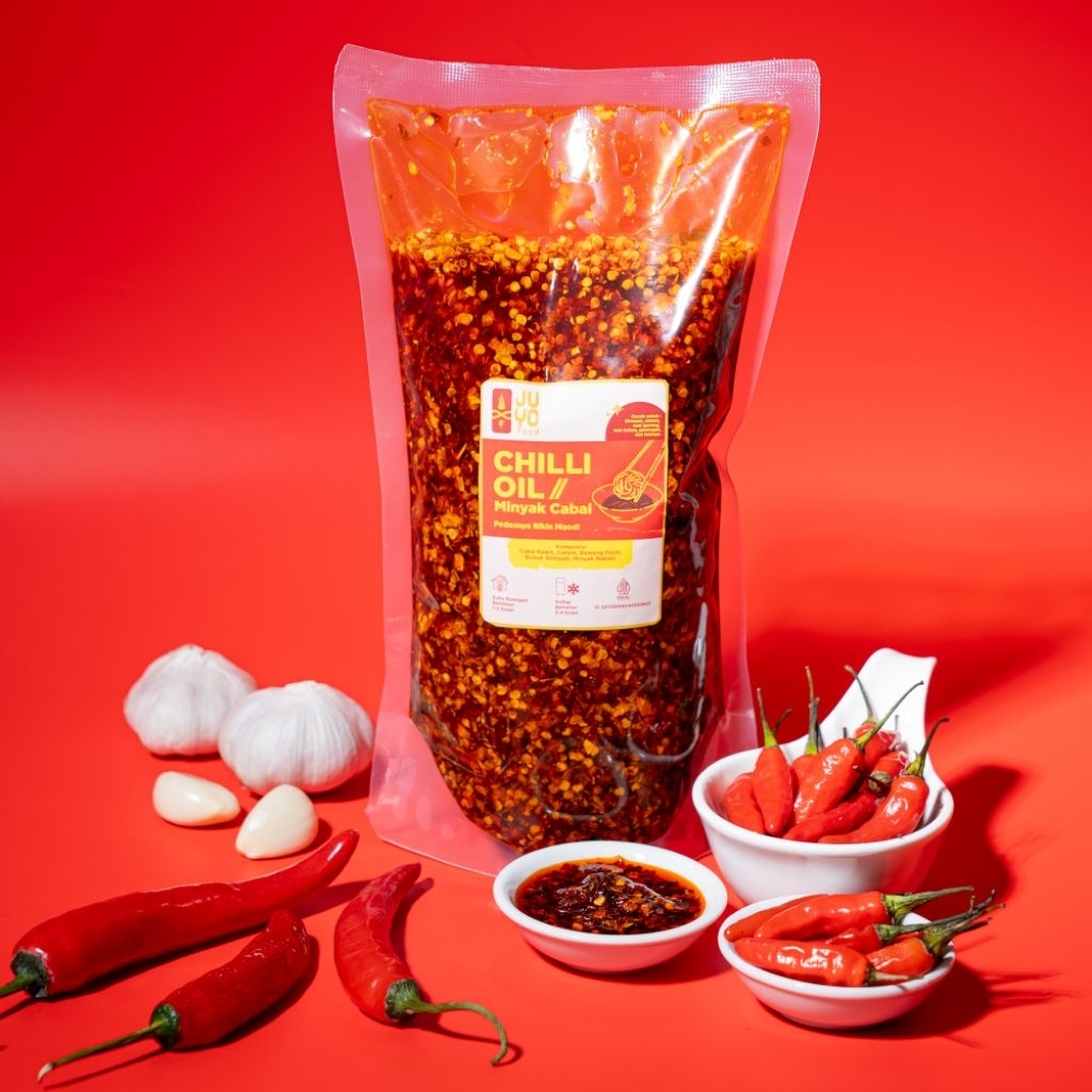 

Orenjuicis - MINYAK CABAI 1 KG HALAL MUI CHILI OIL EKONOMIS jumbo utk dimsum ramen lamien mie bakso