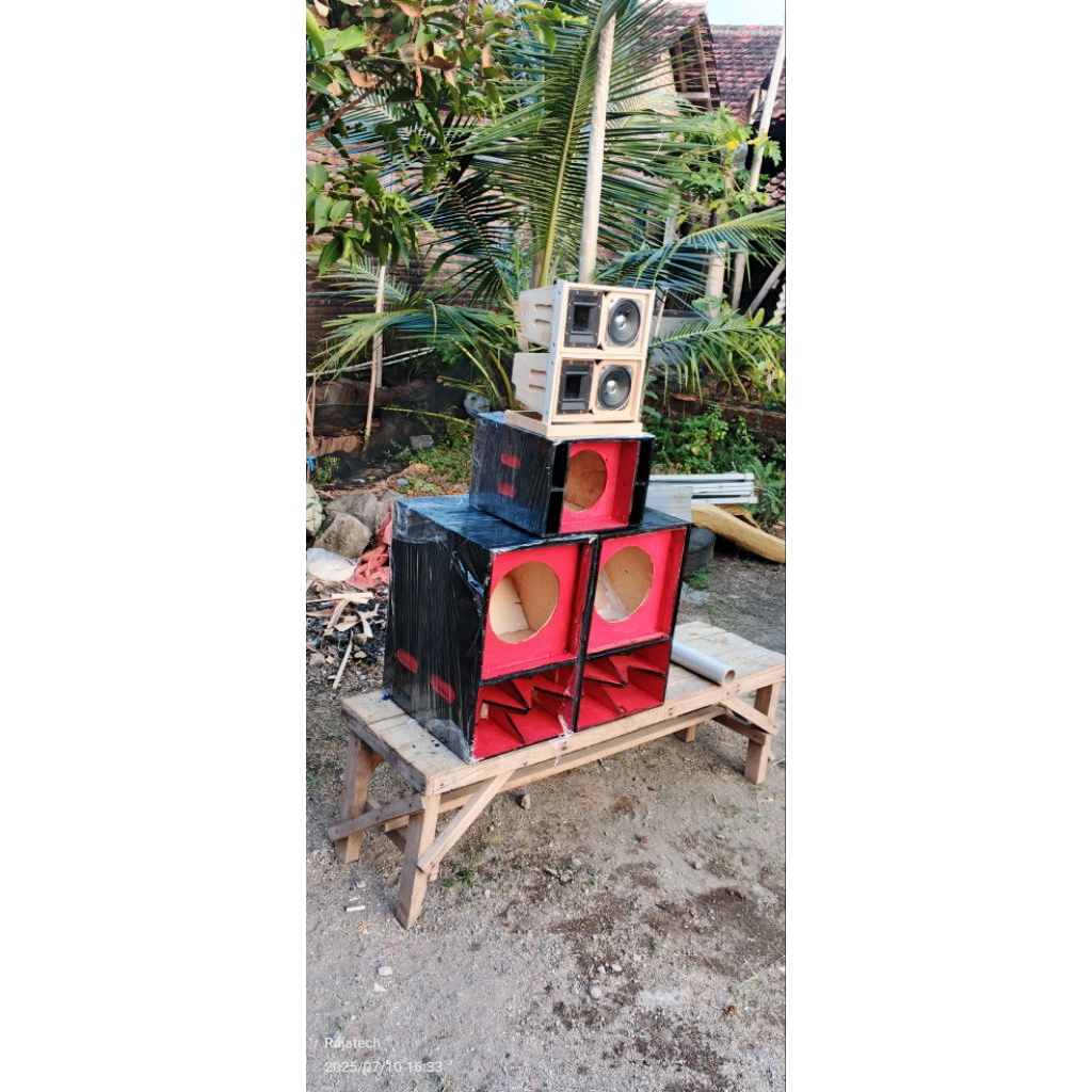 paket lengkap miniatur sound system siap bunyi