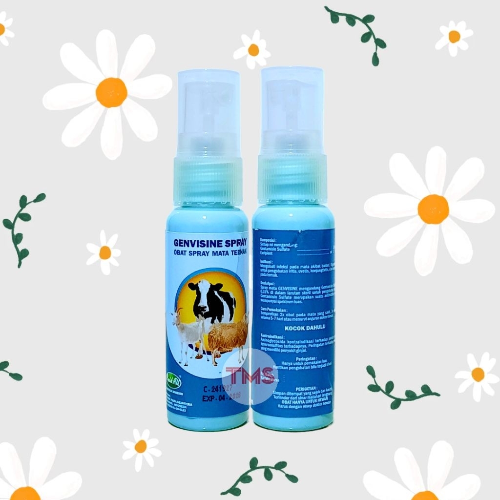 GENVISINE 30ml OBAT Spray Mata Antibiotik Sapi kambing domba