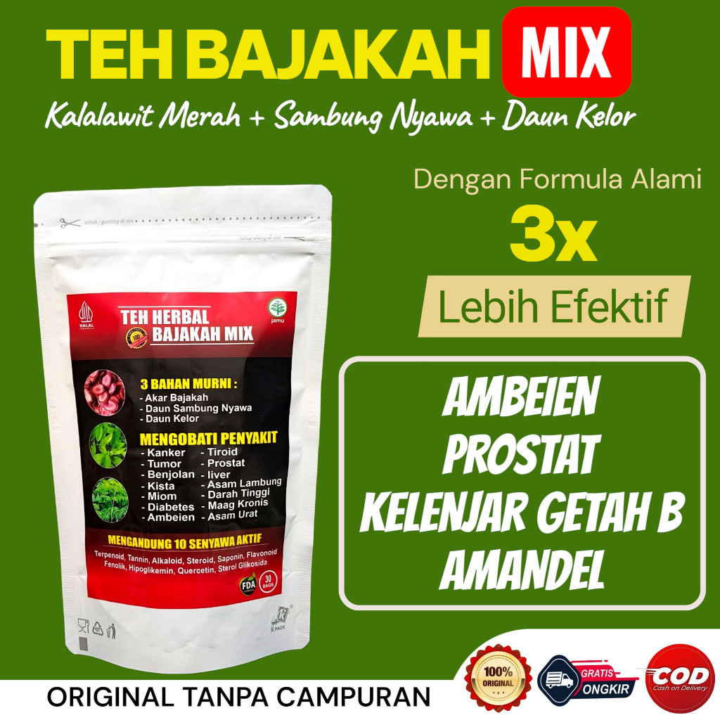 

Teh Herbal New Bajakah Special Mix Original Untuk Ambeien Prostat Amandel Kelenjar Getah Bening