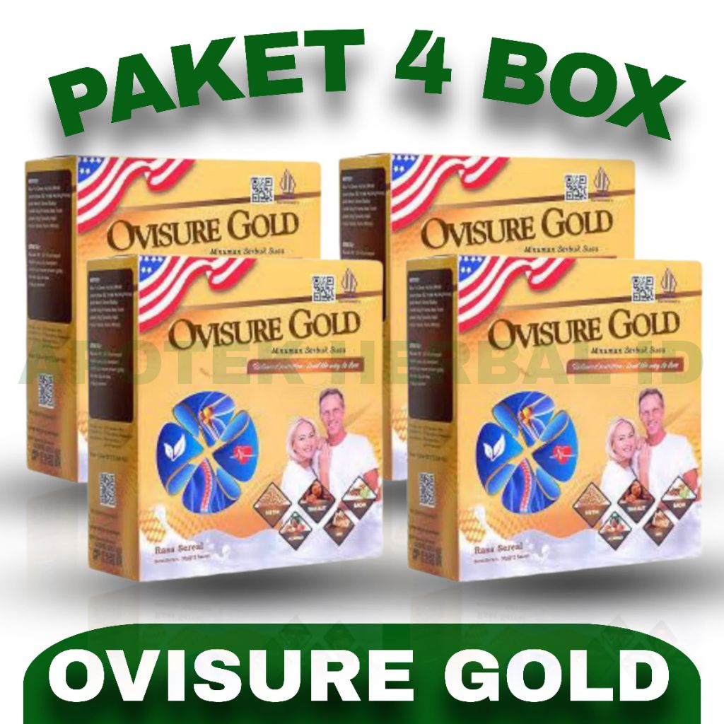 

Paket 4 Box Susu Ovisure Gold Kemasan Terbaru Milk Susu Obat Tulang Dan Sendi