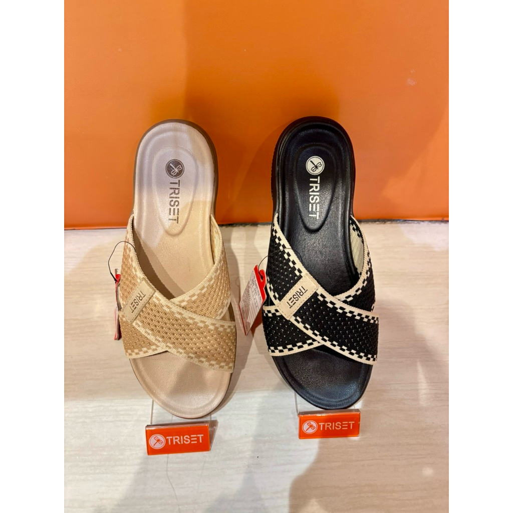 Triset Sandal Wanita Kekinian Elegant (Free Tote Bag)