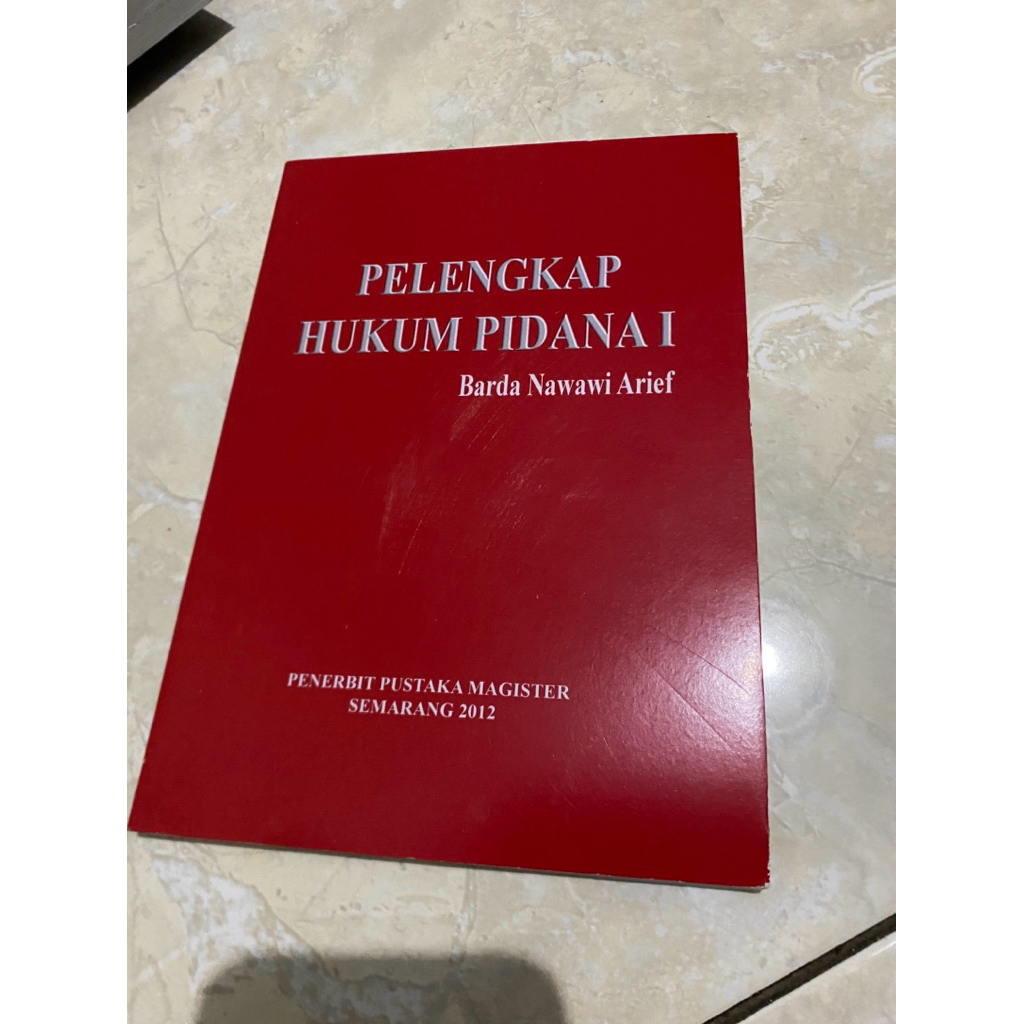 buku pelengkap hukum pidana I prof barda nawawi arief