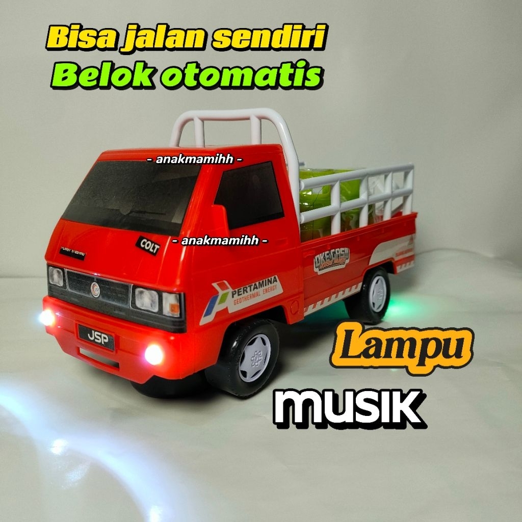 Mobil Mainan Anak Pickup Gas LPG Jalan Otomatis Ada Lampu Musik Gratis Baterai (DT-45)