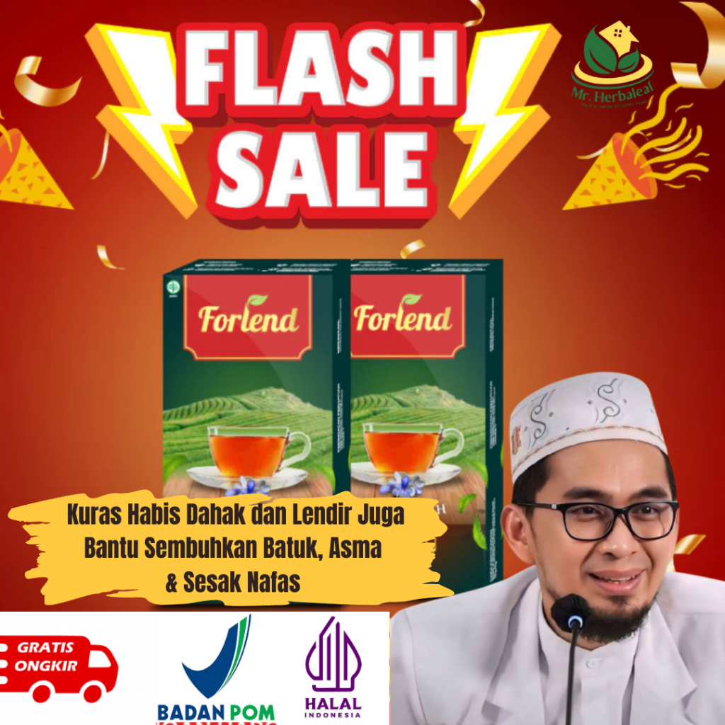 

FORLEND Teh Gurah Keluarkan Lendir & Dahak, Redakan Batuk, Flu, Asma & Sesak Nafas BPOM HALAL COD