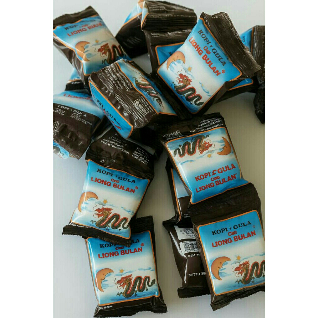 

Kopi cap Liong Bulan plus gula (isi 20 sachet)