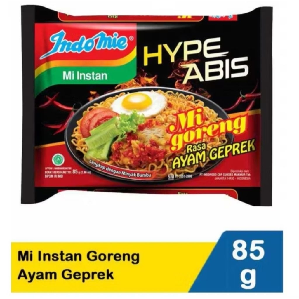 

Indomie Mie instant goreng Ayam geprek x5 Pcs