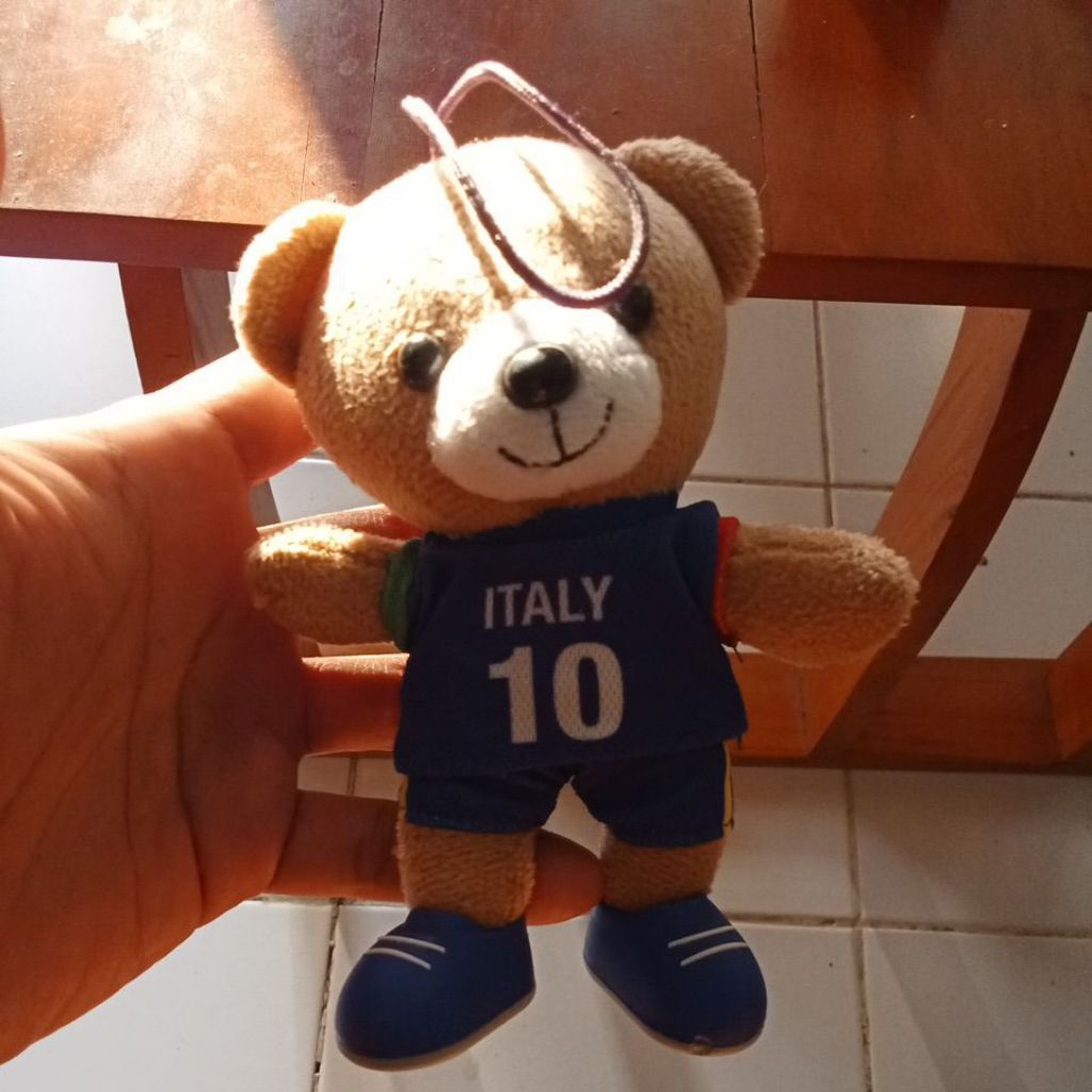boneka beruang mini kaos italy